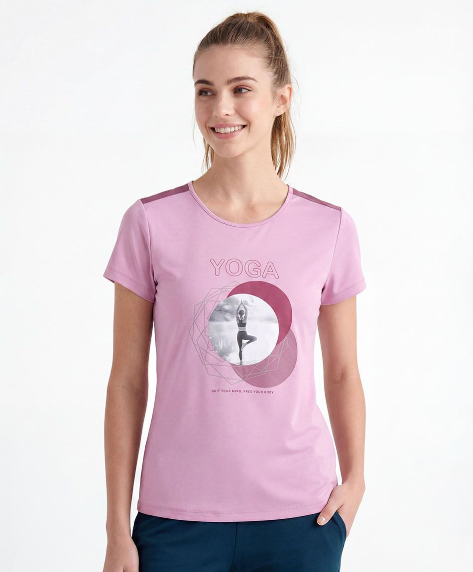 Remera deportiva mujer yoga