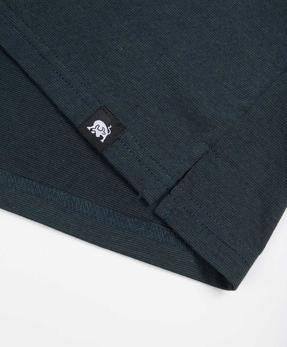 Remera hombre polo manga larga verde oscuro