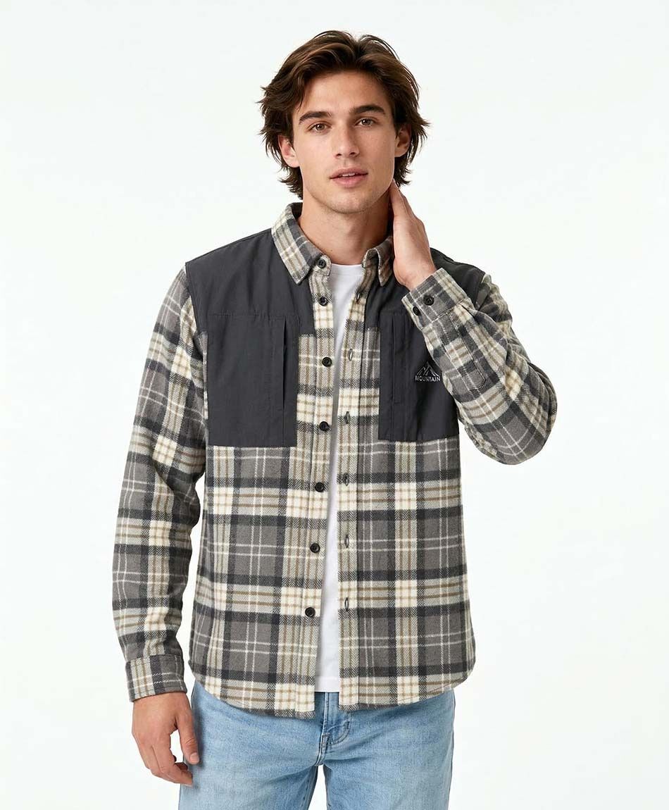 Campera hombre franela escoses