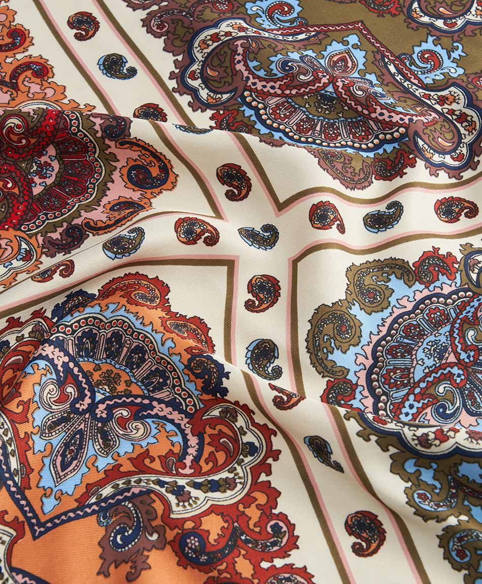 Pa&ntilde;uelo mujer abstract green