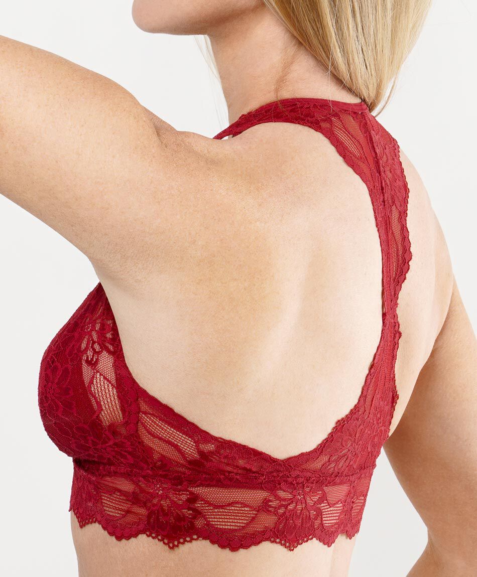 Bralette mujer encaje ancho