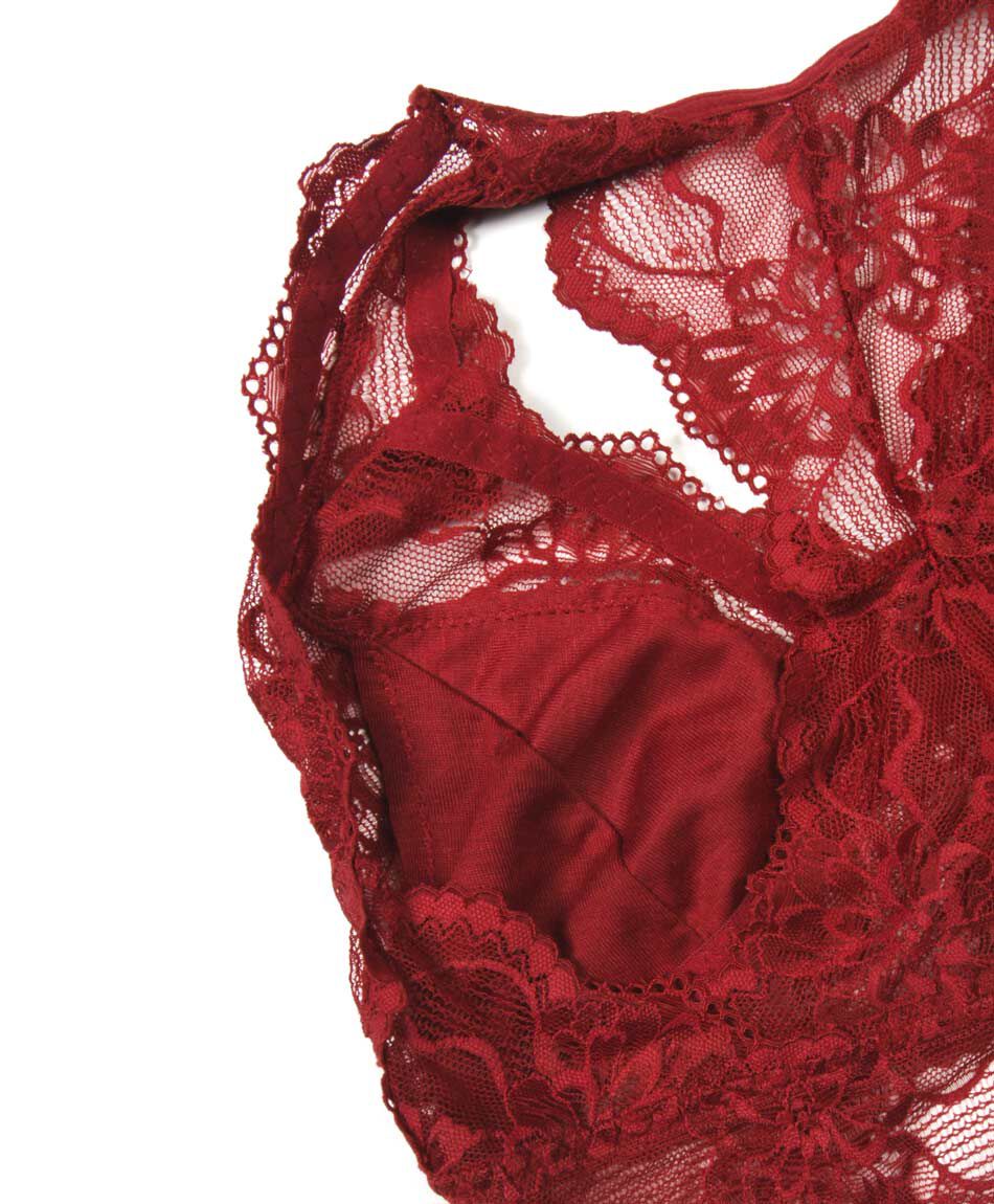 Bralette mujer encaje ancho