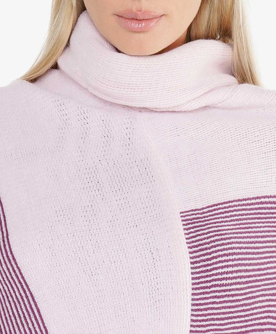 Poncho mujer mix pink