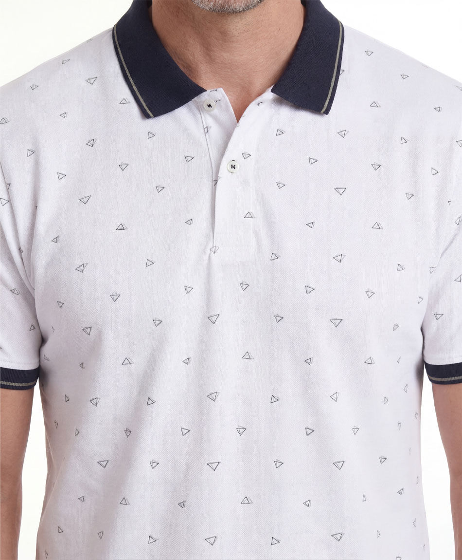 Remera hombre polo tri&aacute;ngulos