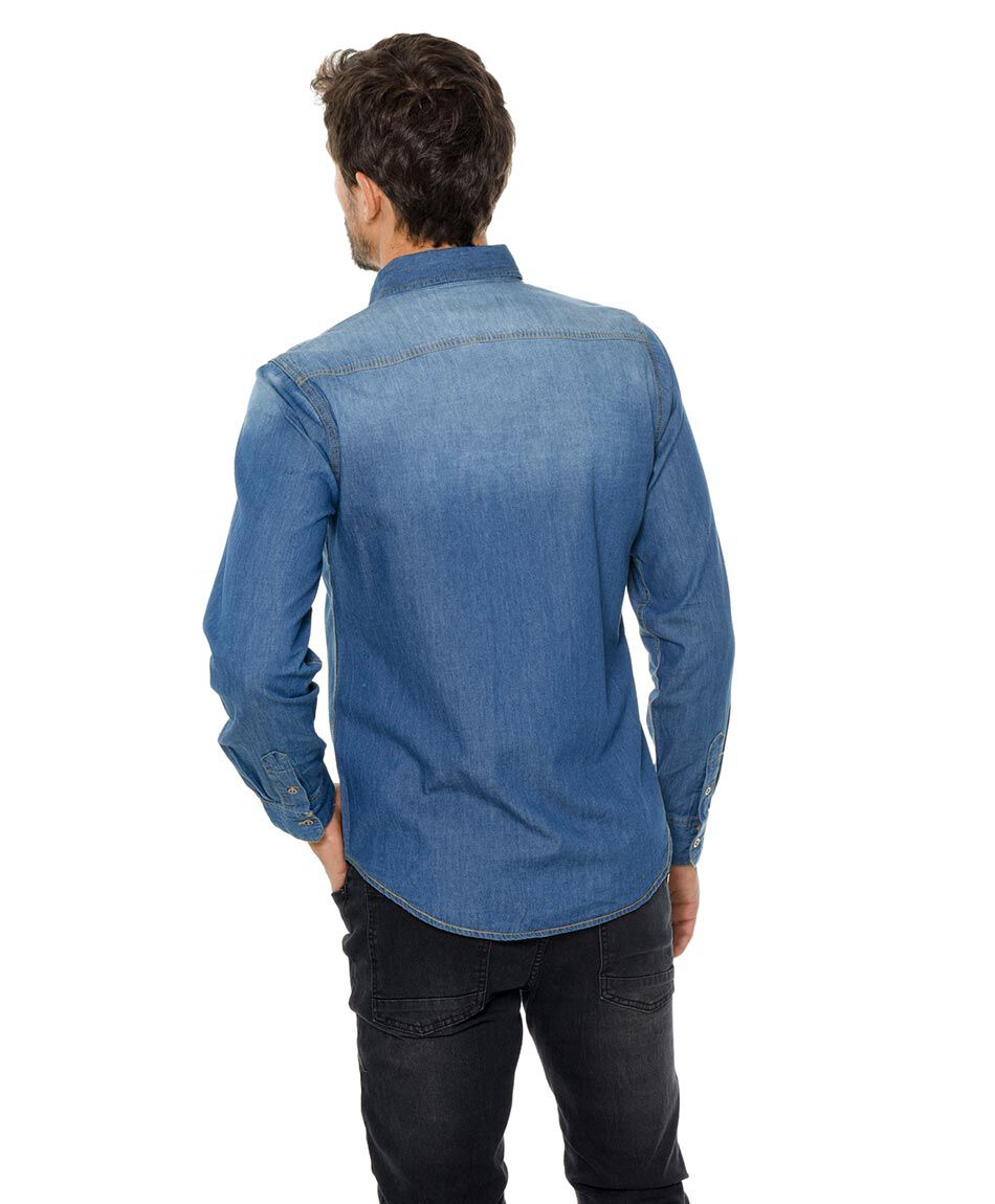 Camisa mezclilla azul