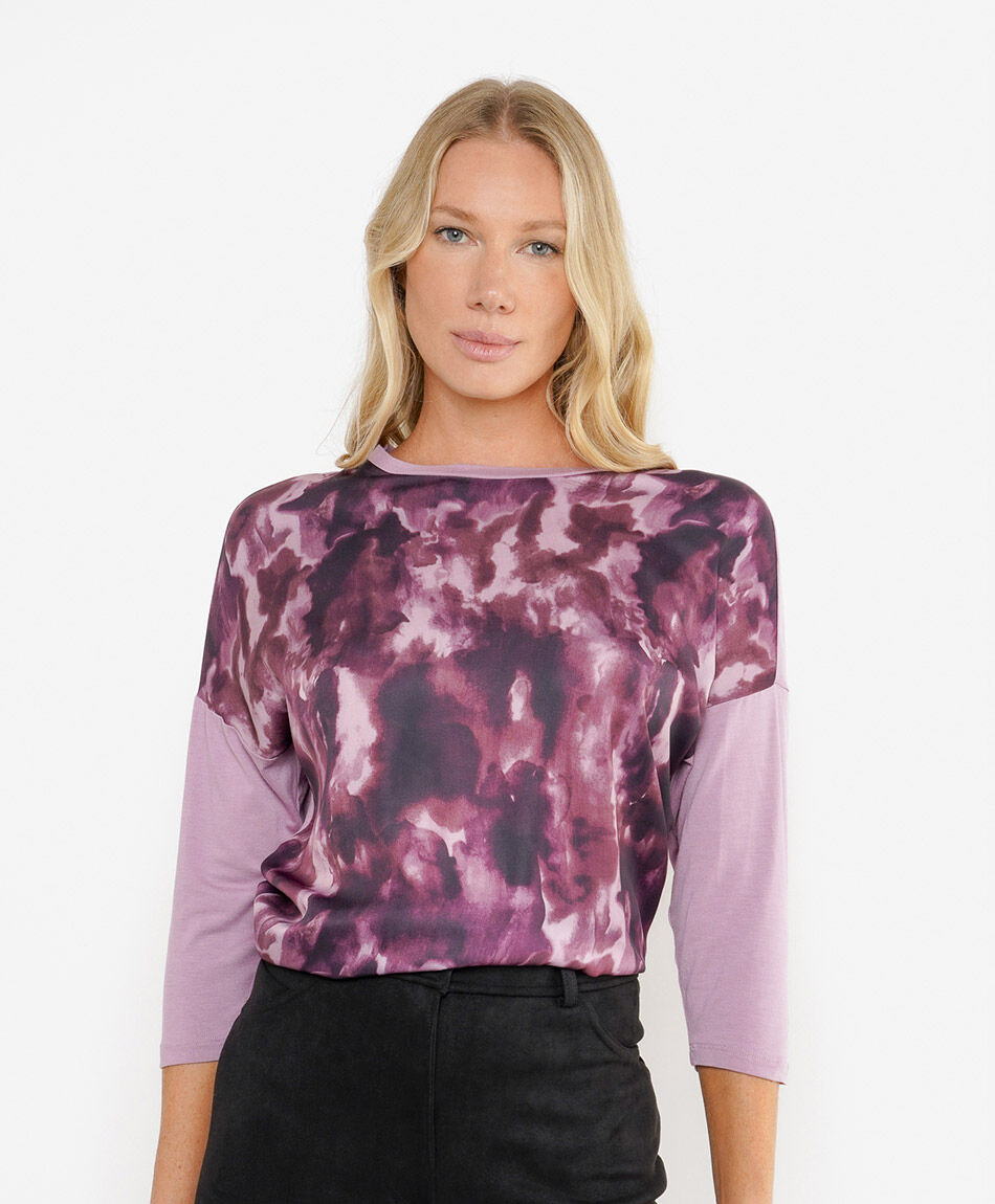 Remera mujer mix sat&iacute;n