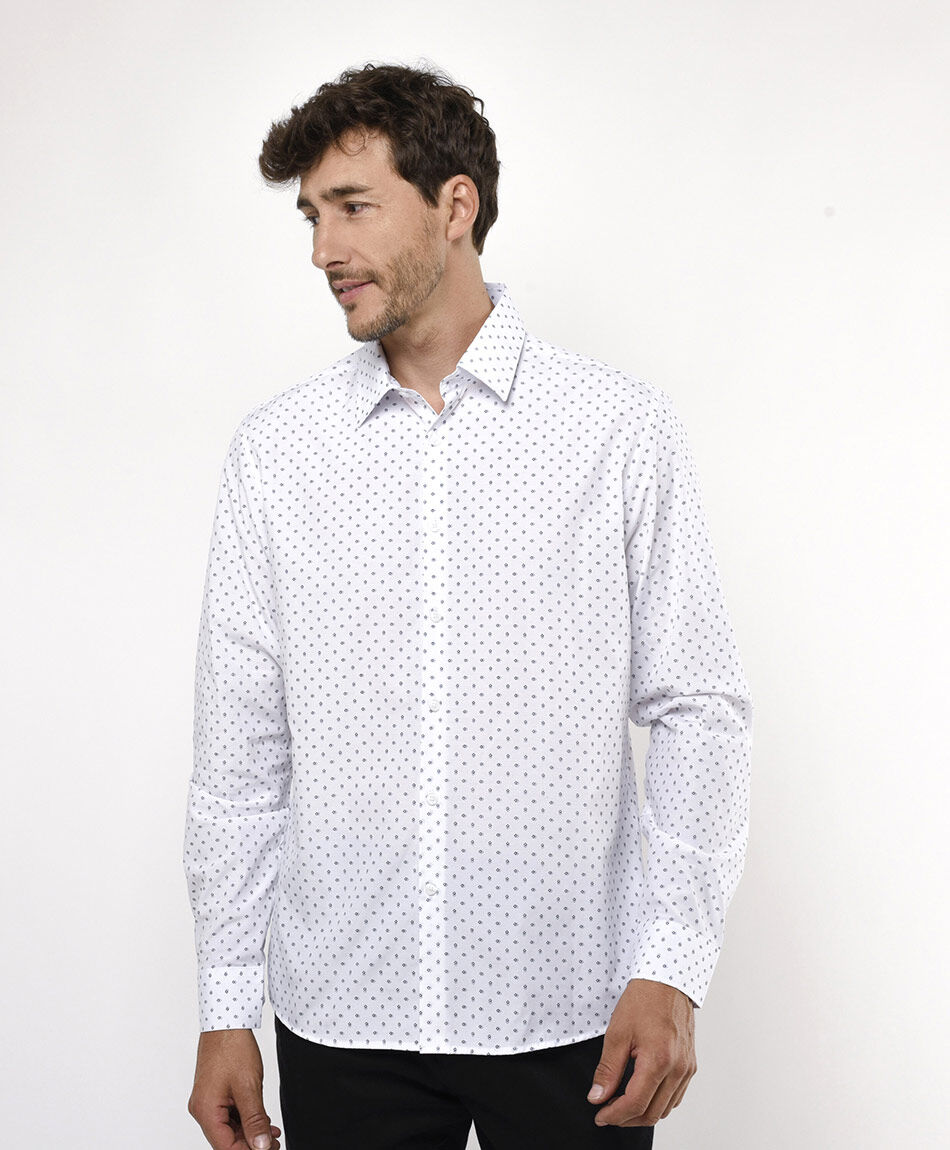 Camisa hombre mini cuadros