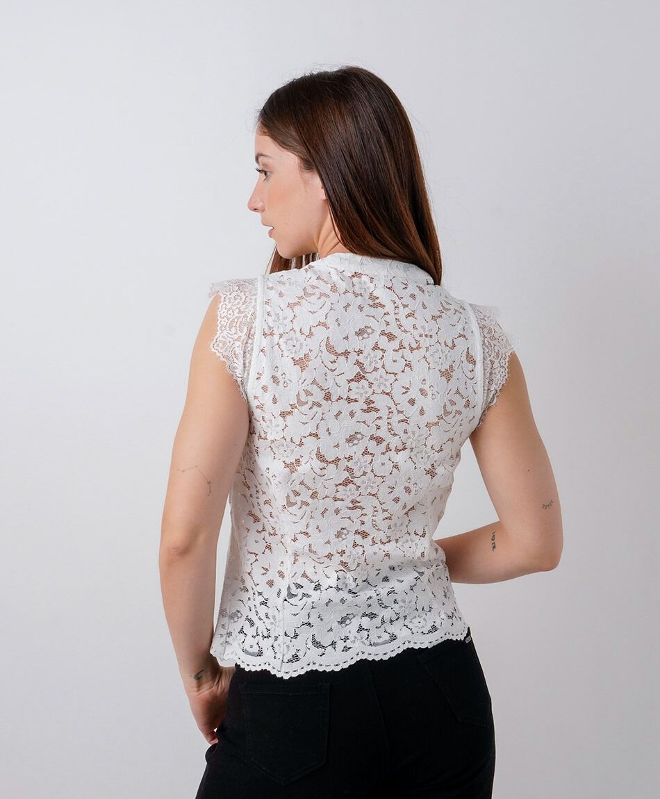 Camisa mujer encajes mao