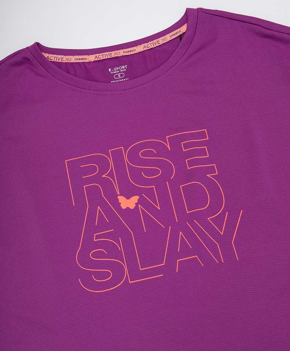 Remera deportiva mujer sin mangas lila