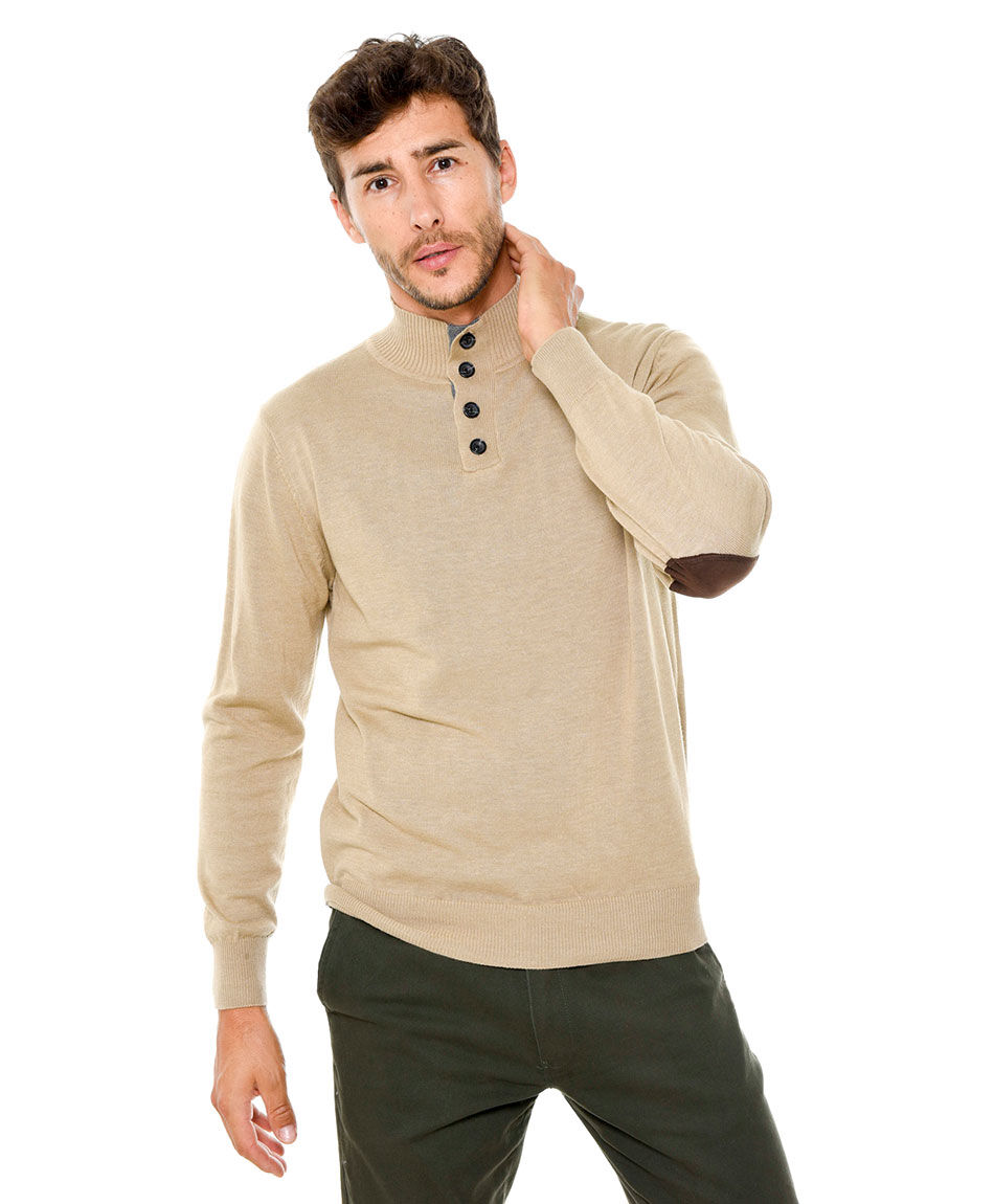 Sweater cotton mix botones