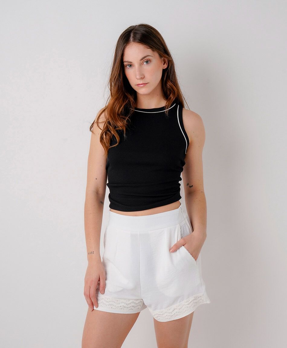 Short mujer encajes