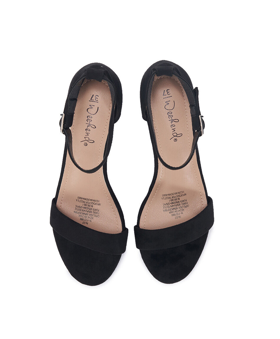 Sandalia mujer negra