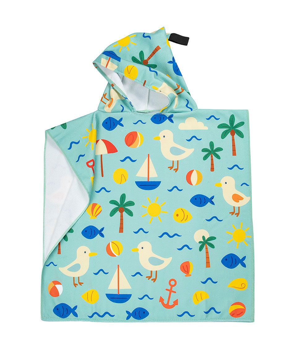 Poncho de ba&ntilde;o beb&eacute; verano