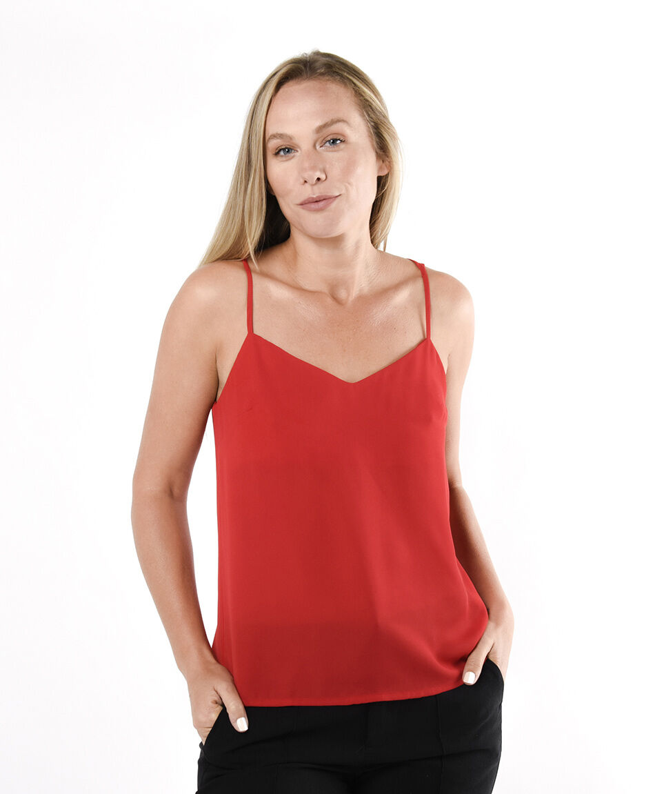 Camisa mujer top espalda cruzada
