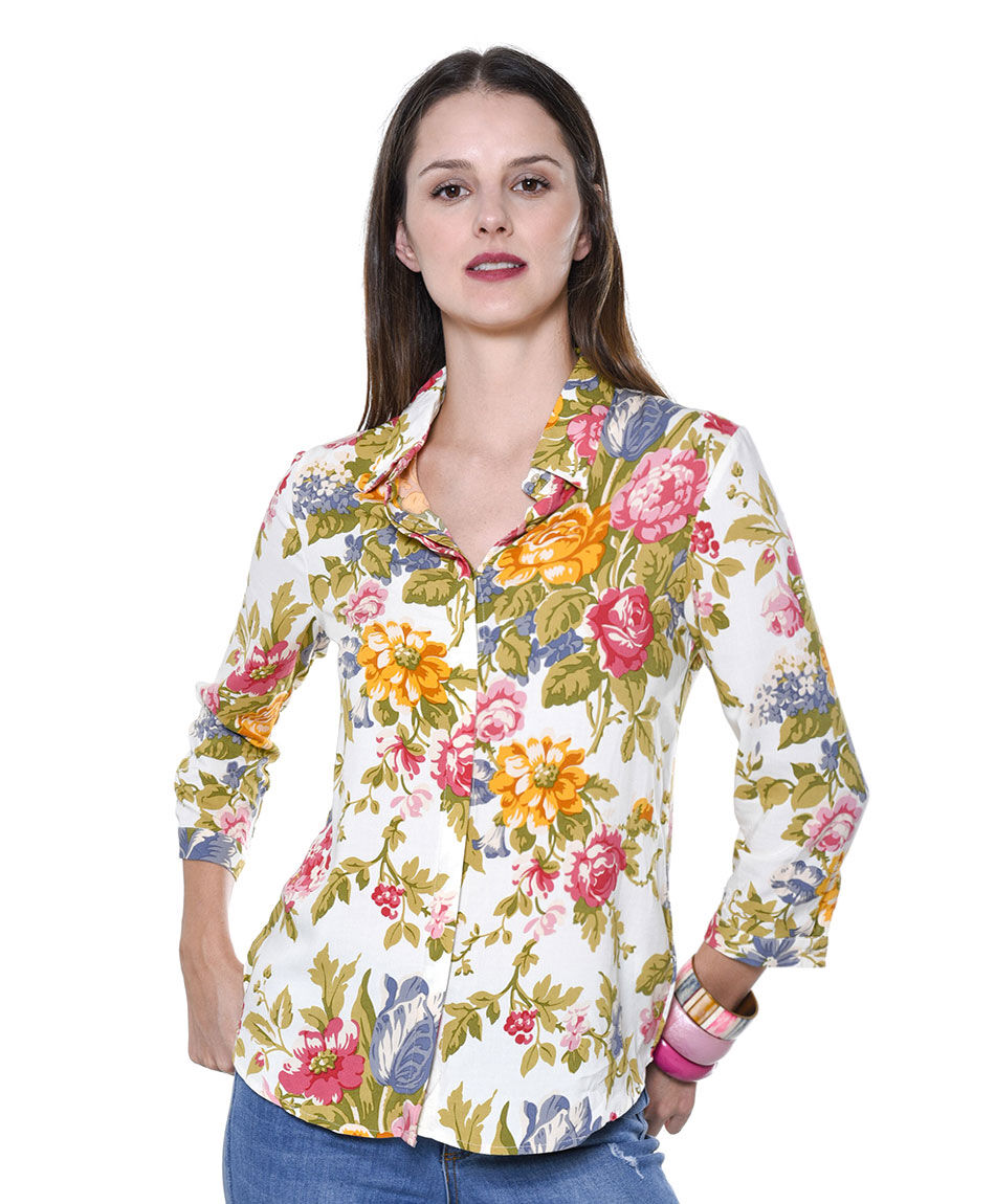 Blusa estampada flores