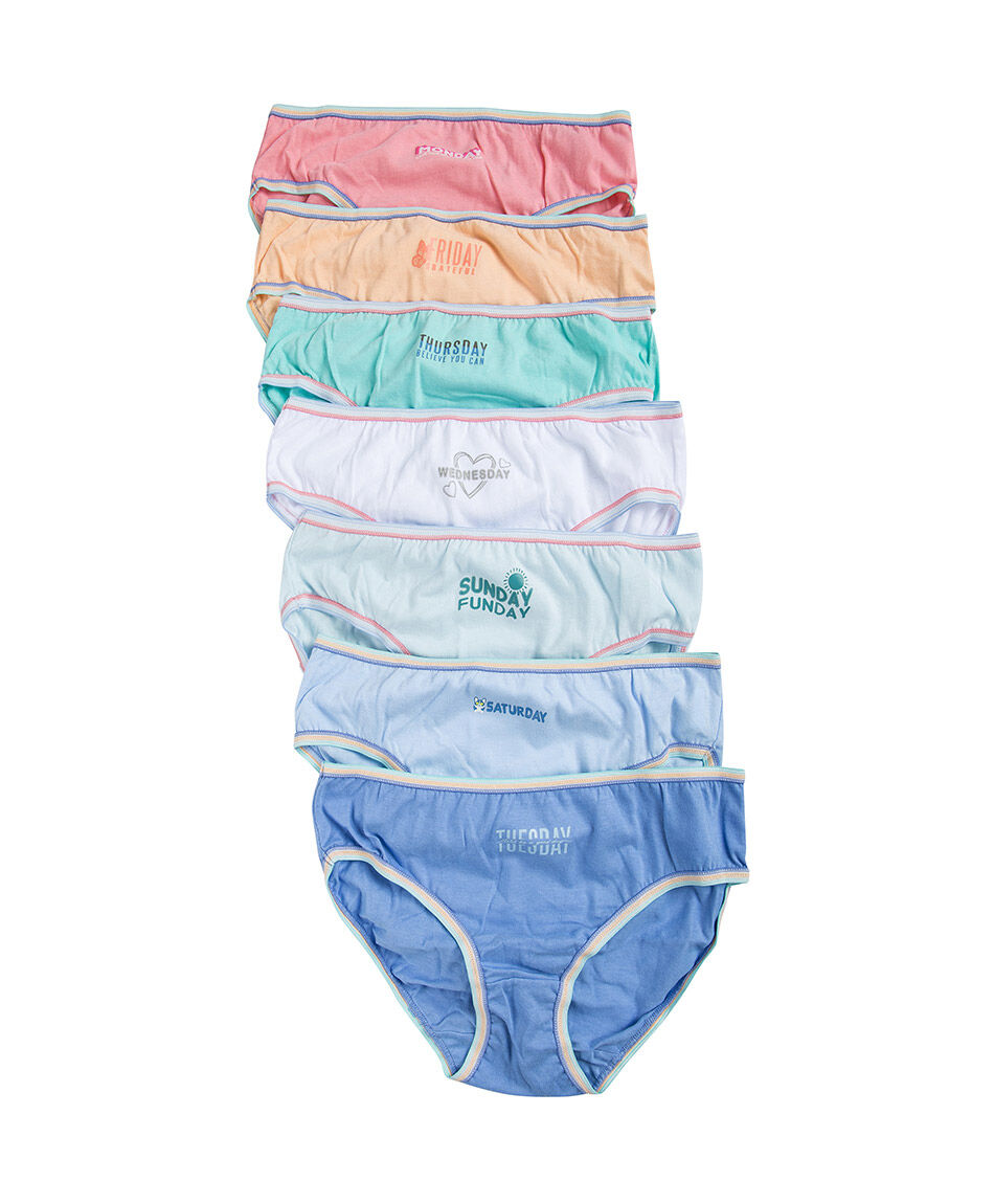 Pack 7 bombachas ni&ntilde;a estampados