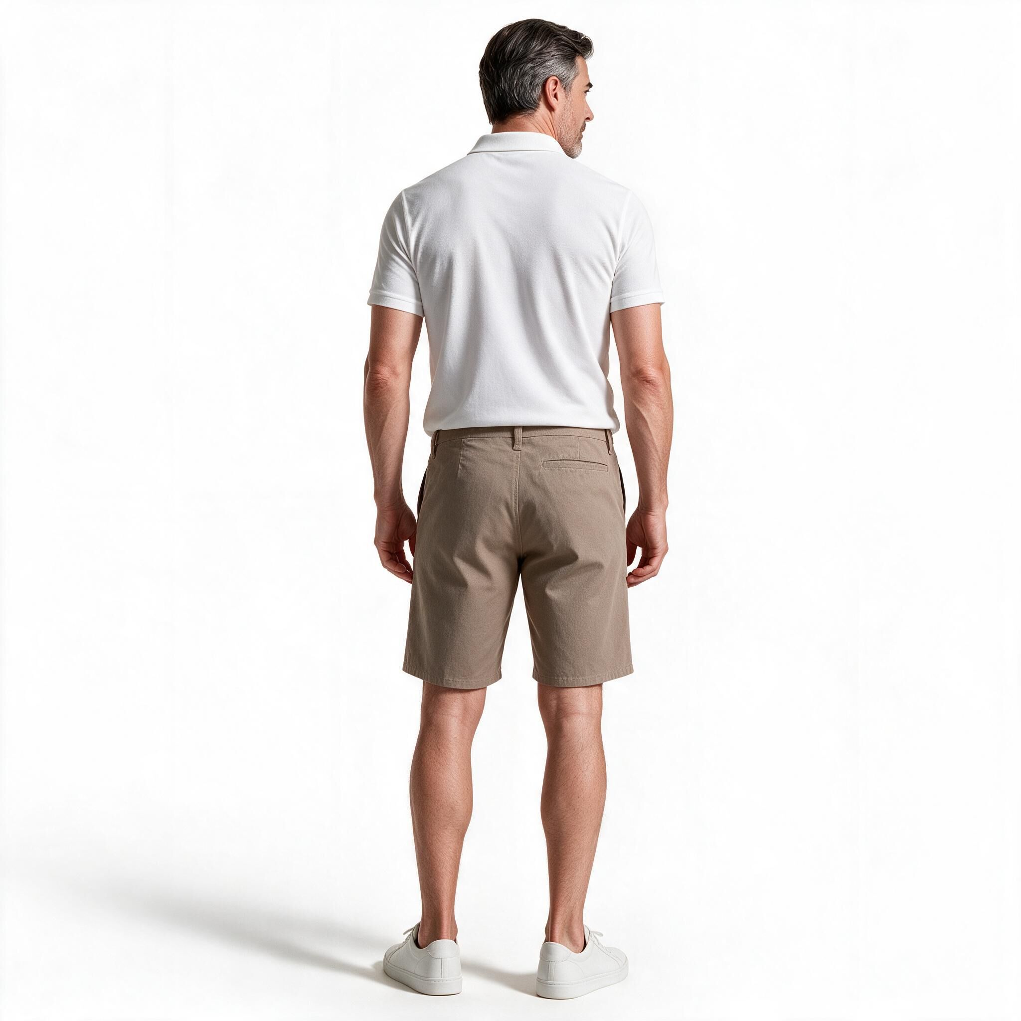 Short hombre textura beige