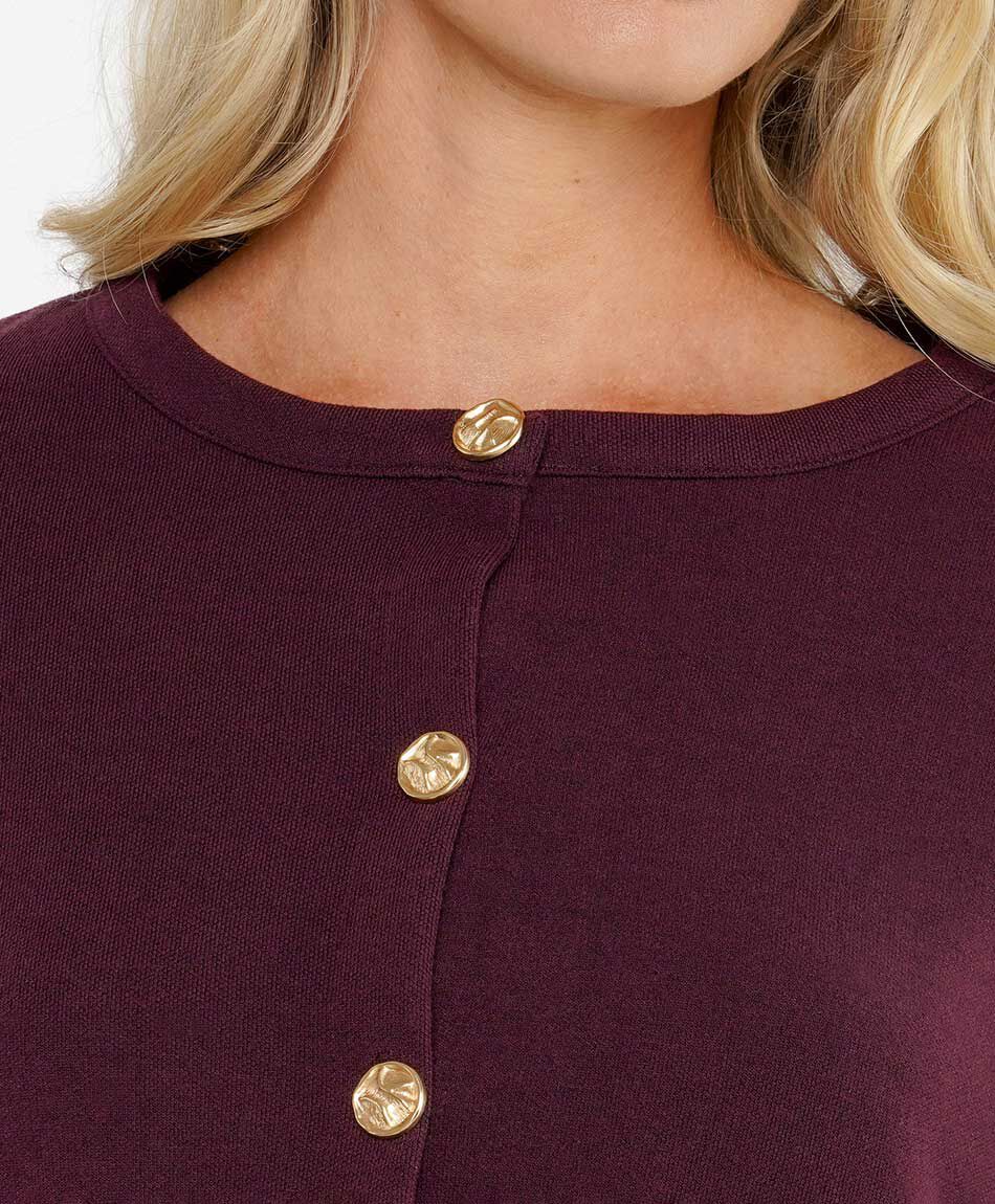 Campera mujer botones dorados