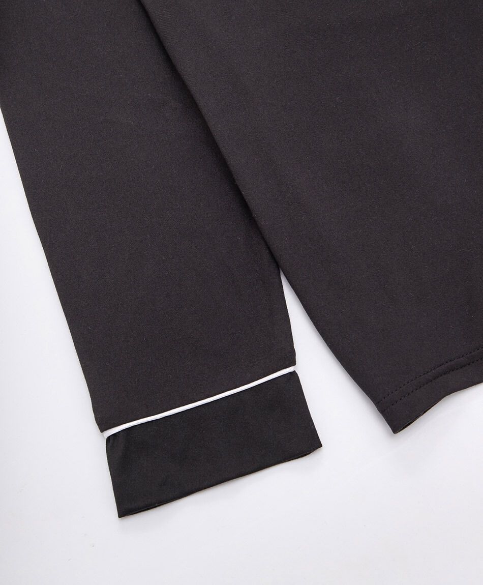 Pijama mujer camisero negro