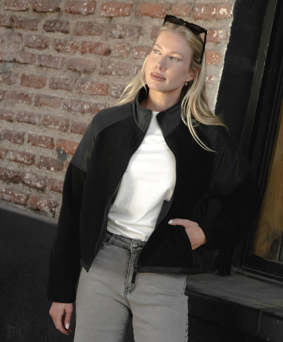 Chaqueta mujer polar mix