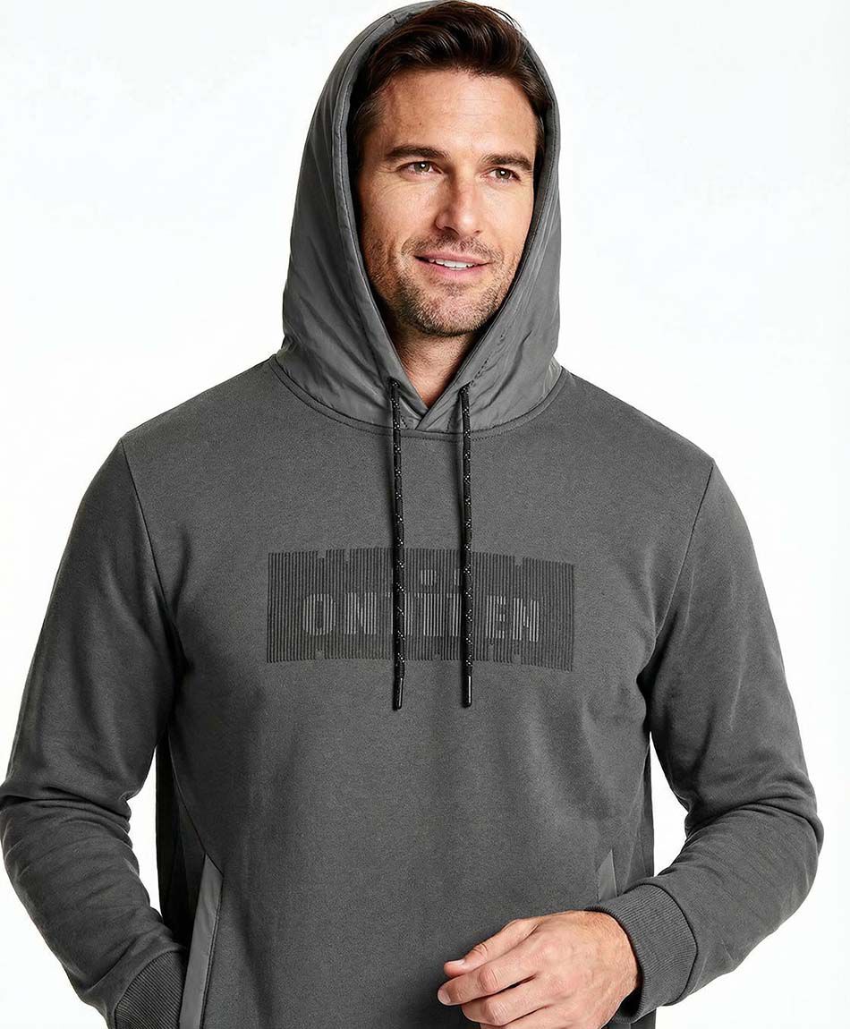 Buzo hombre onmen gris