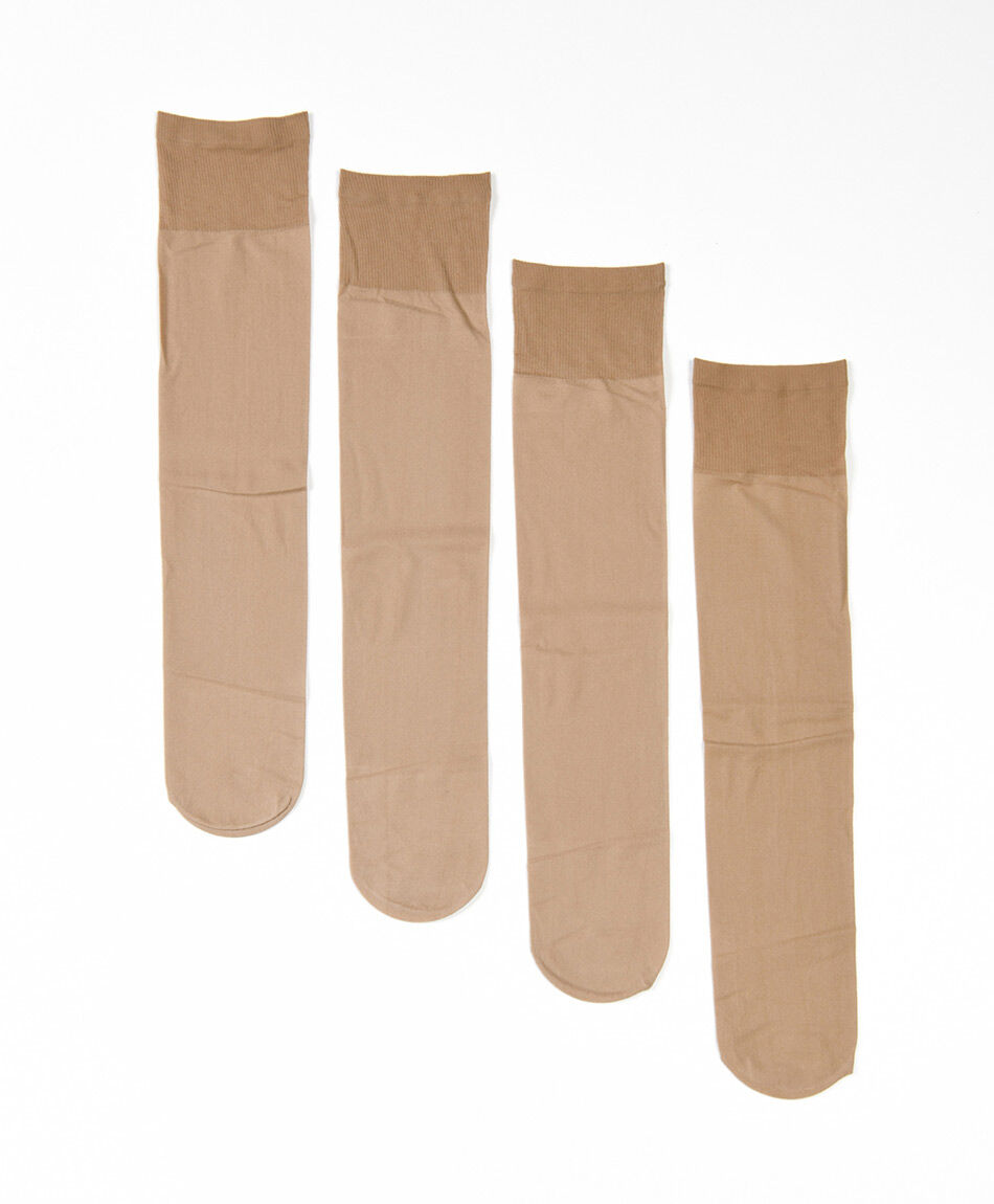 Pack 2 mini media mujer champagne&nbsp;40 denier