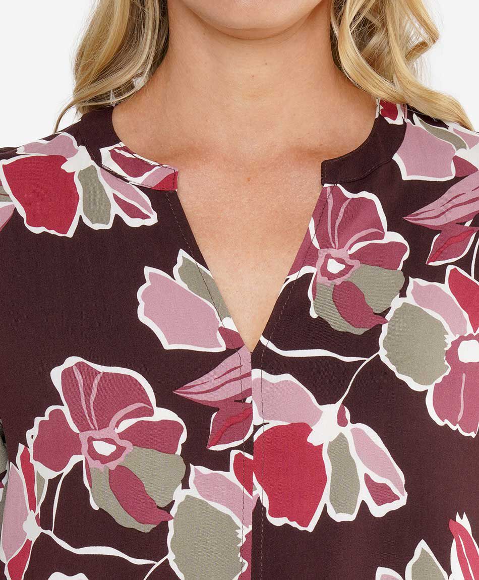 Vestido mujer mao floreado