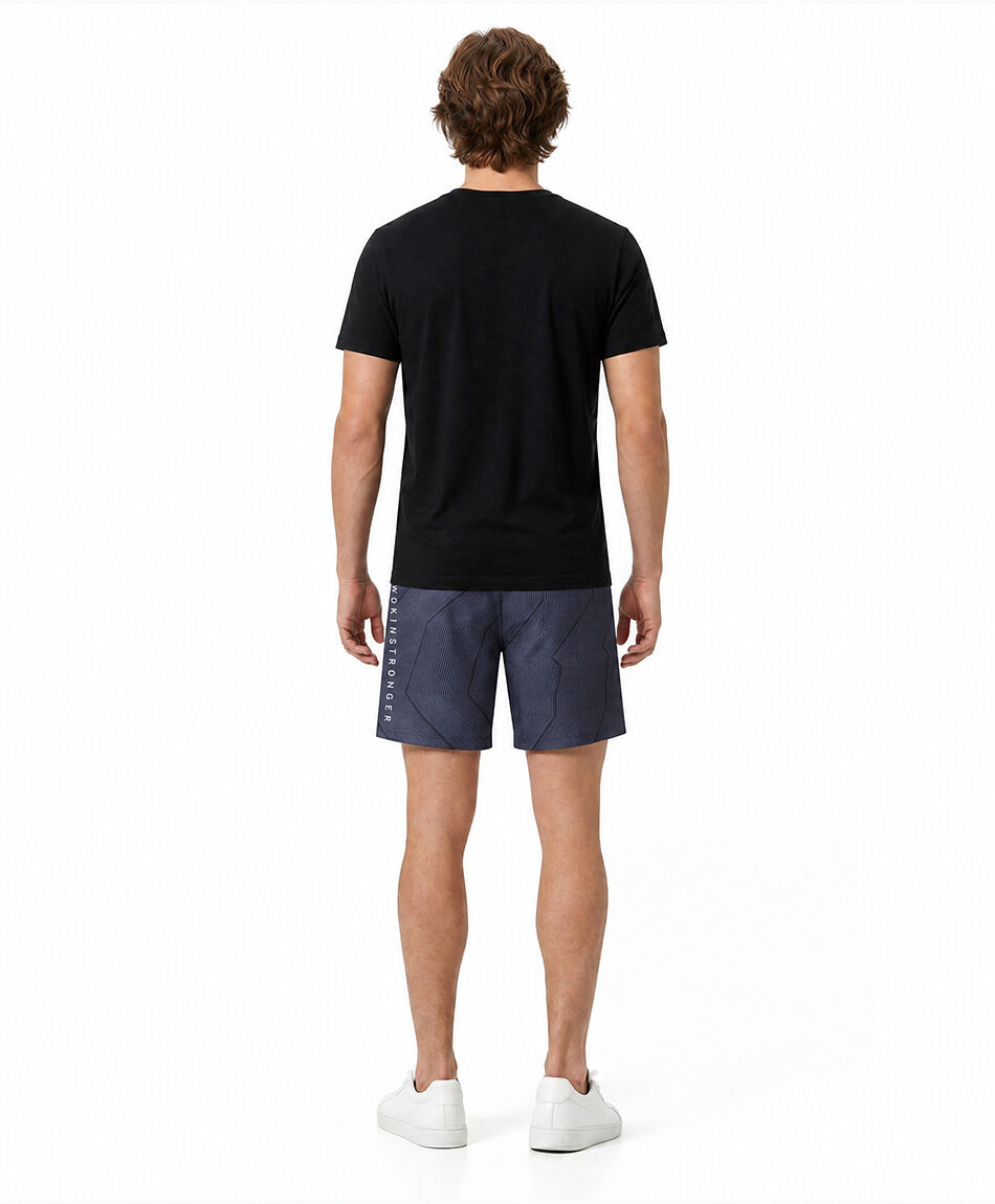 Short deportivo hombre print navy