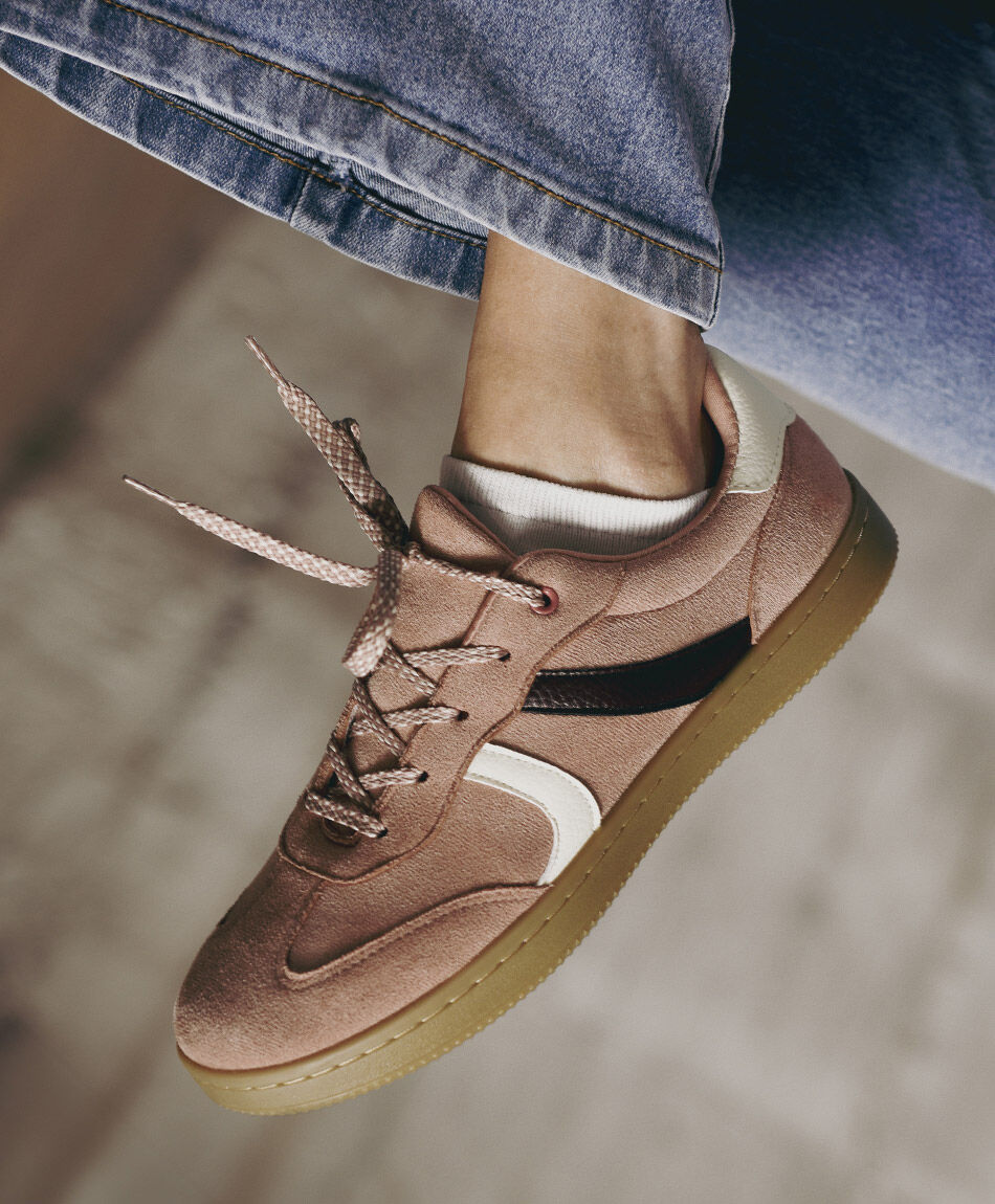 Zapatilla mujer vintage pink