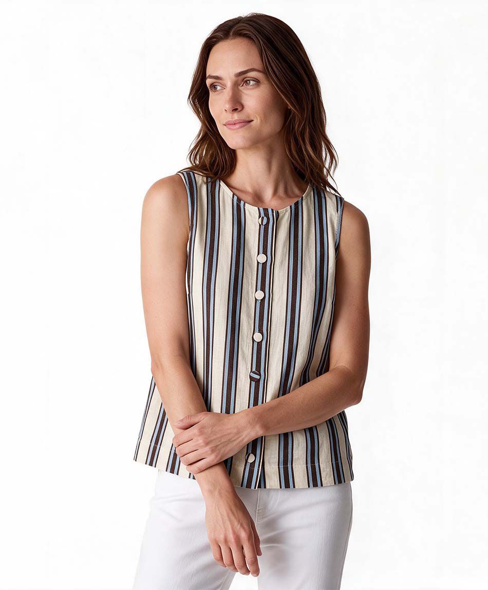 Camisa mujer vest l&iacute;neas