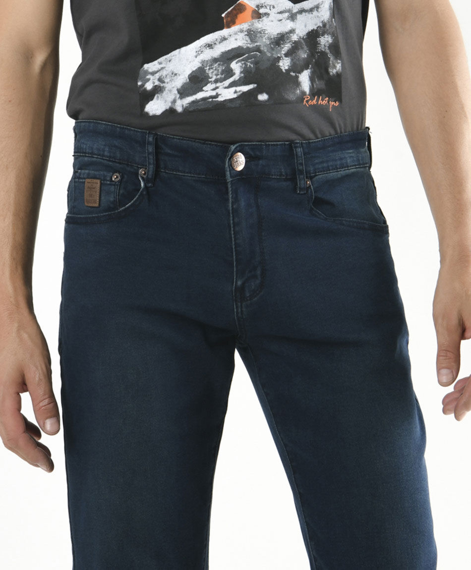 Jeans hombre desgastado slim fit