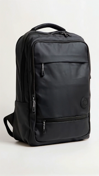 Vista 360 de mochila de viaje viral