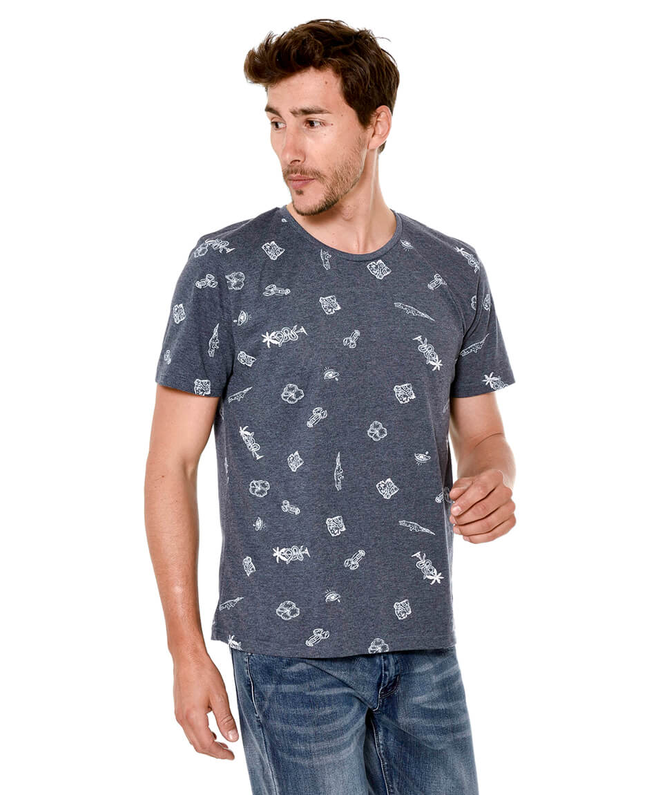 Polera print - TRICOT